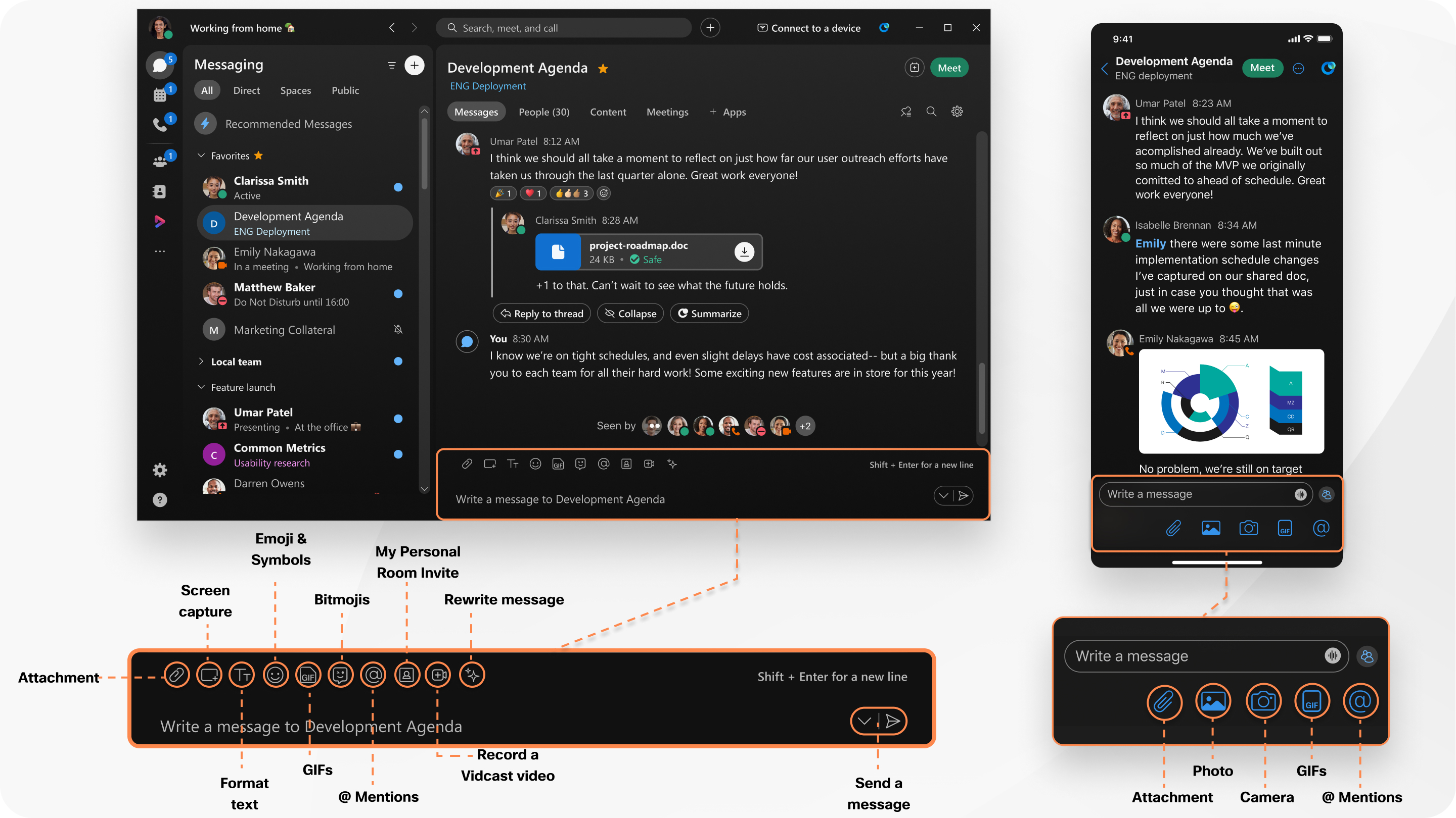 revoir votre barre d’outils de composition de message
